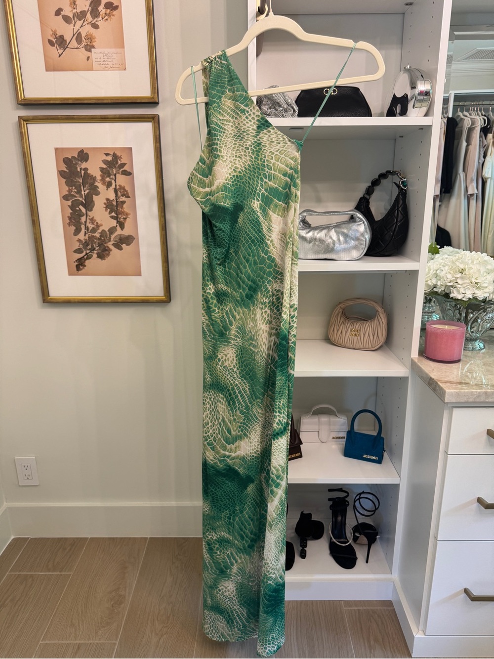 AFRM Carlotta One-Shoulder Maxi Dress
